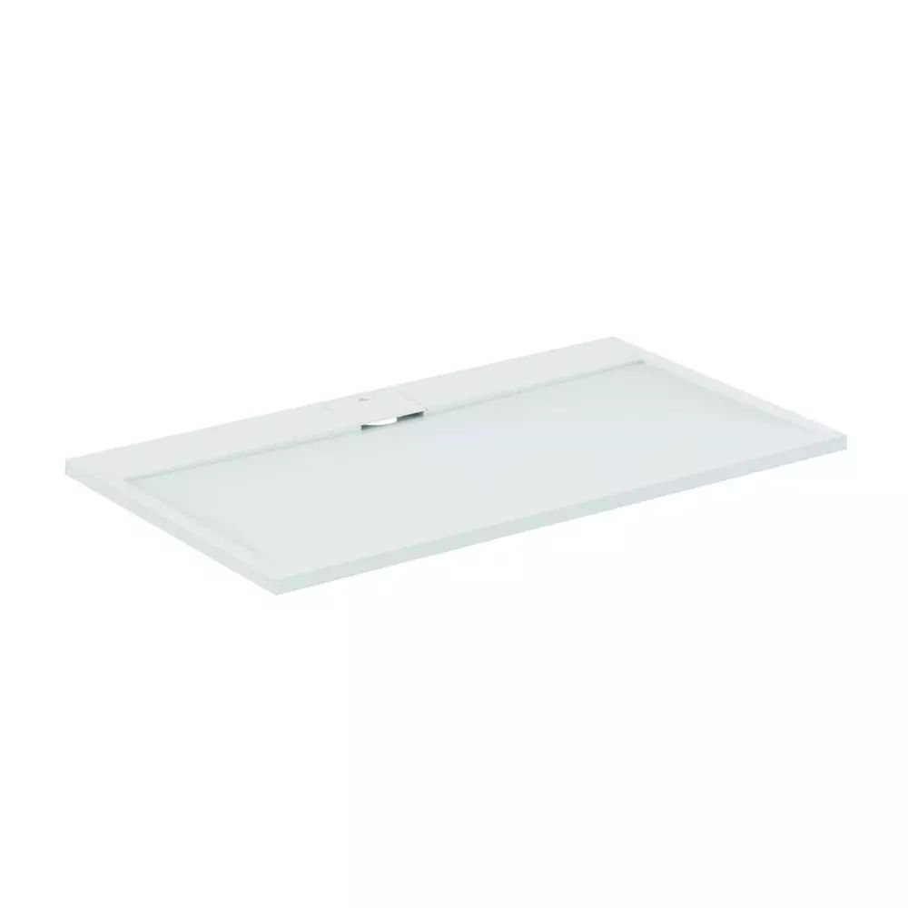 Cadita de dus dreptunghiulara Ideal Standard i.life Ultra Flat S alb pur 140x80 cm