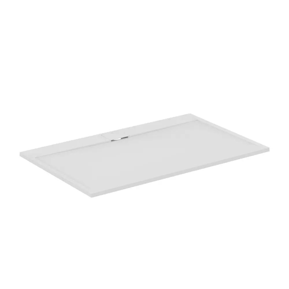 Cadita de dus dreptunghiulara Ideal Standard i.life Ultra Flat S alb pur 160x100 cm