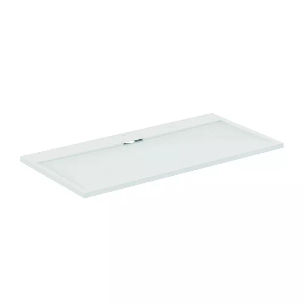 Cadita de dus dreptunghiulara Ideal Standard i.life Ultra Flat S alb pur 160x80 cm