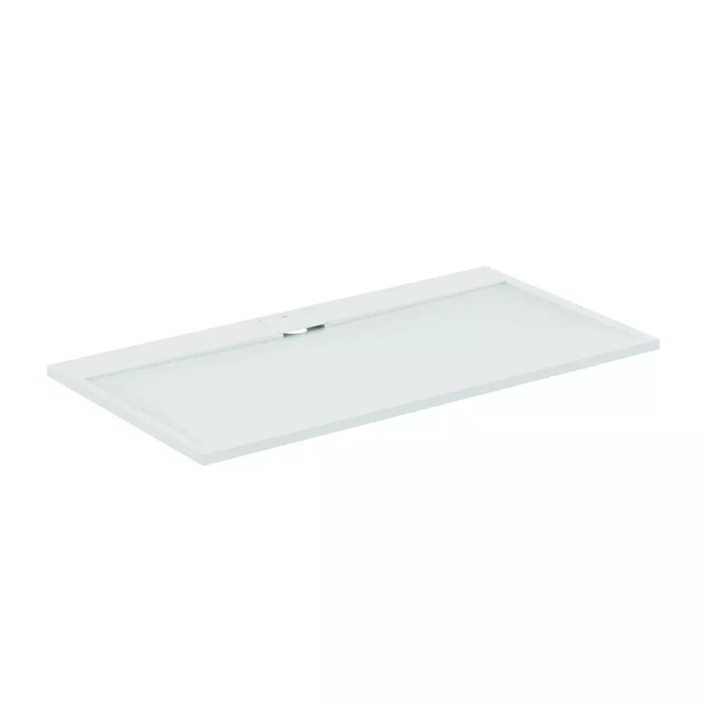 Cadita de dus dreptunghiulara Ideal Standard i.life Ultra Flat S alb pur 170x80 cm