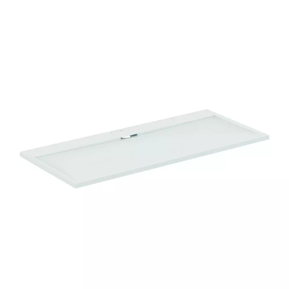 Cadita de dus dreptunghiulara Ideal Standard i.life Ultra Flat S alb pur 180x80 cm