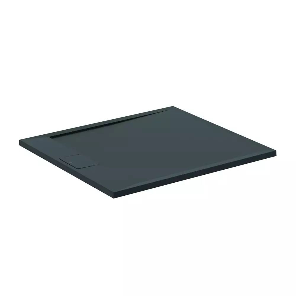 Cadita de dus dreptunghiulara Ideal Standard i.life Ultra Flat S negru intens 100x90 cm