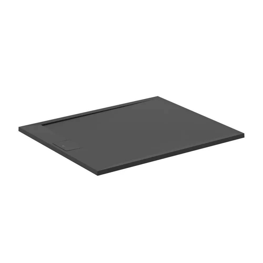 Cadita de dus dreptunghiulara Ideal Standard i.life Ultra Flat S negru intens 120x100 cm