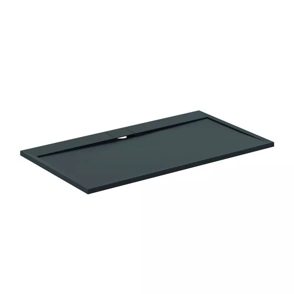 Cadita de dus dreptunghiulara Ideal Standard i.life Ultra Flat S negru intens 160x90 cm