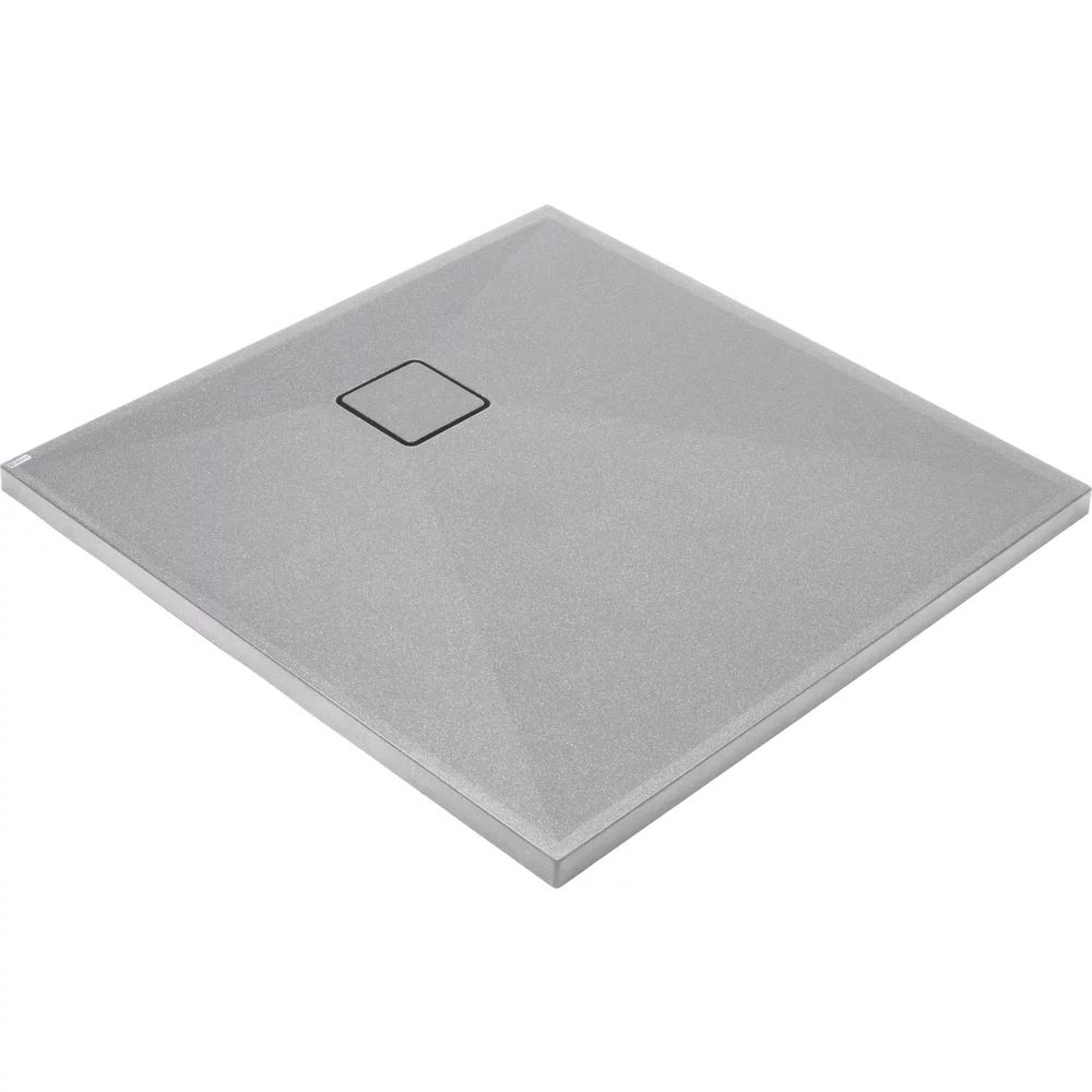 Cadita de dus patrata Deante Correo din granit gri 80x80 cm