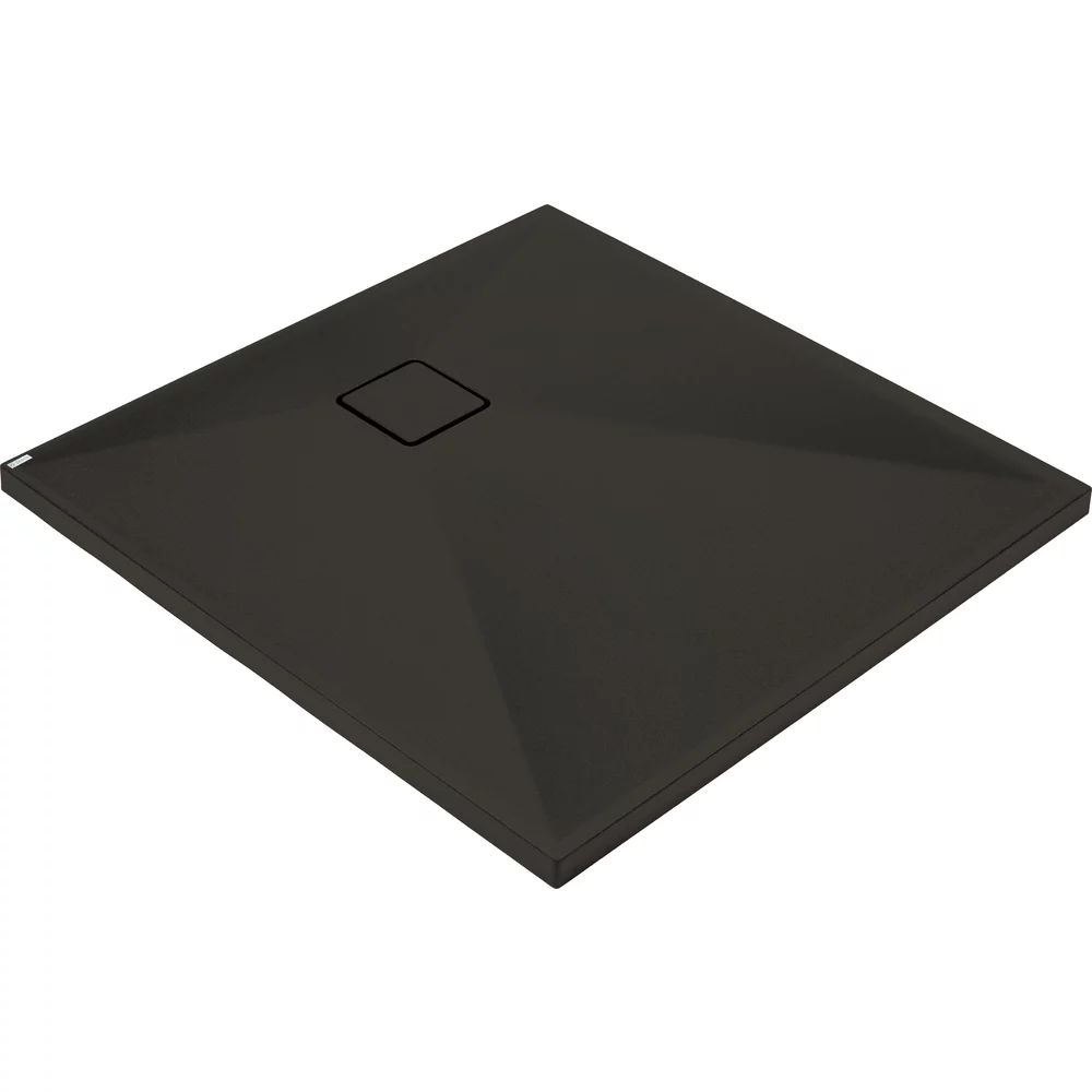 Cadita de dus patrata Deante Correo din granit negru 80x80 cm
