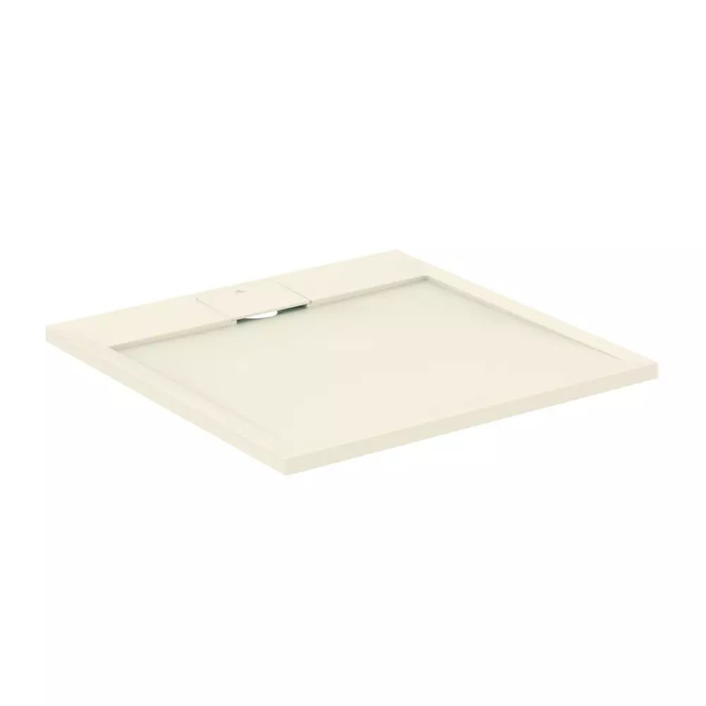 Cadita de dus patrata Ideal Standard i.life Ultra Flat S nisipiu 80x80 cm