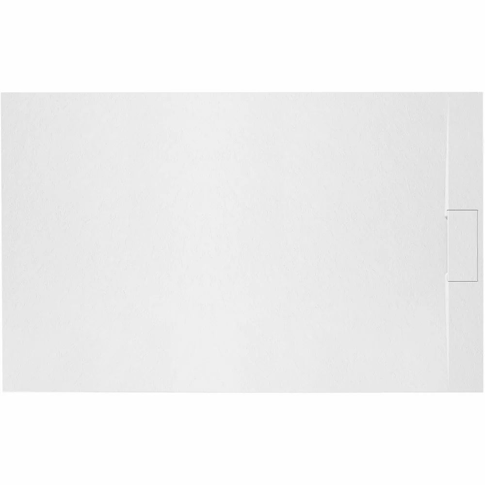 Cadita dus dreptunghiulara alb Rea Bazalt 80x100 cm