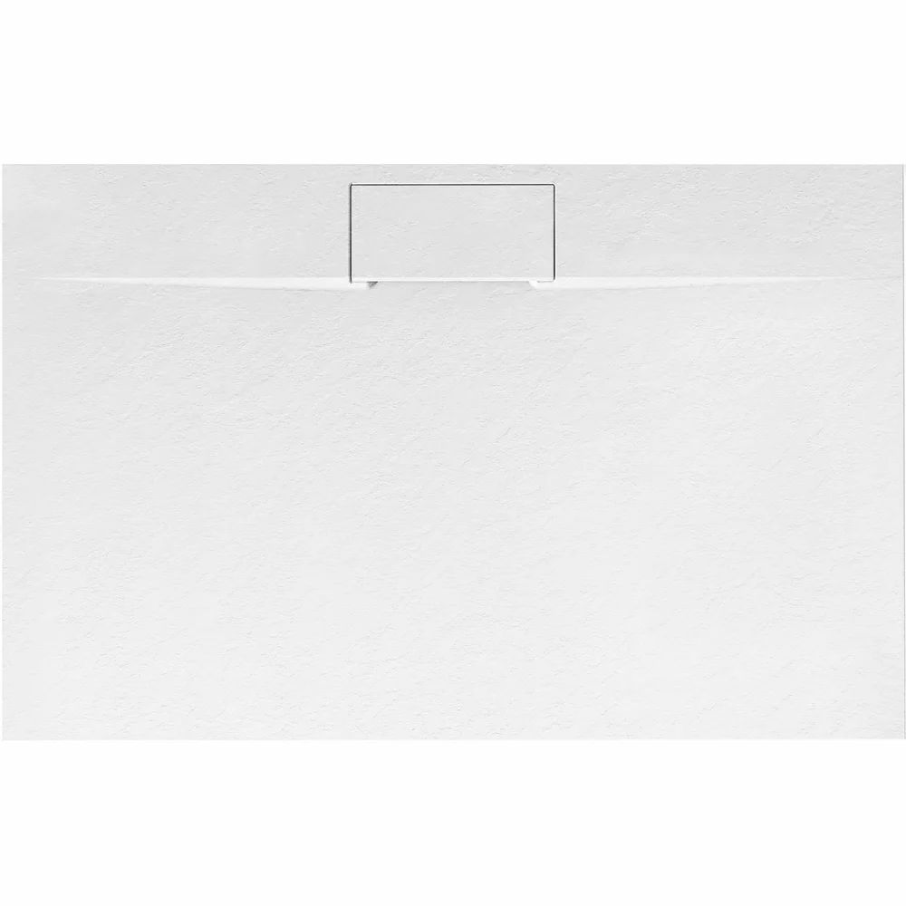 Cadita dus dreptunghiulara alb Rea Bazalt Long 90x120 cm