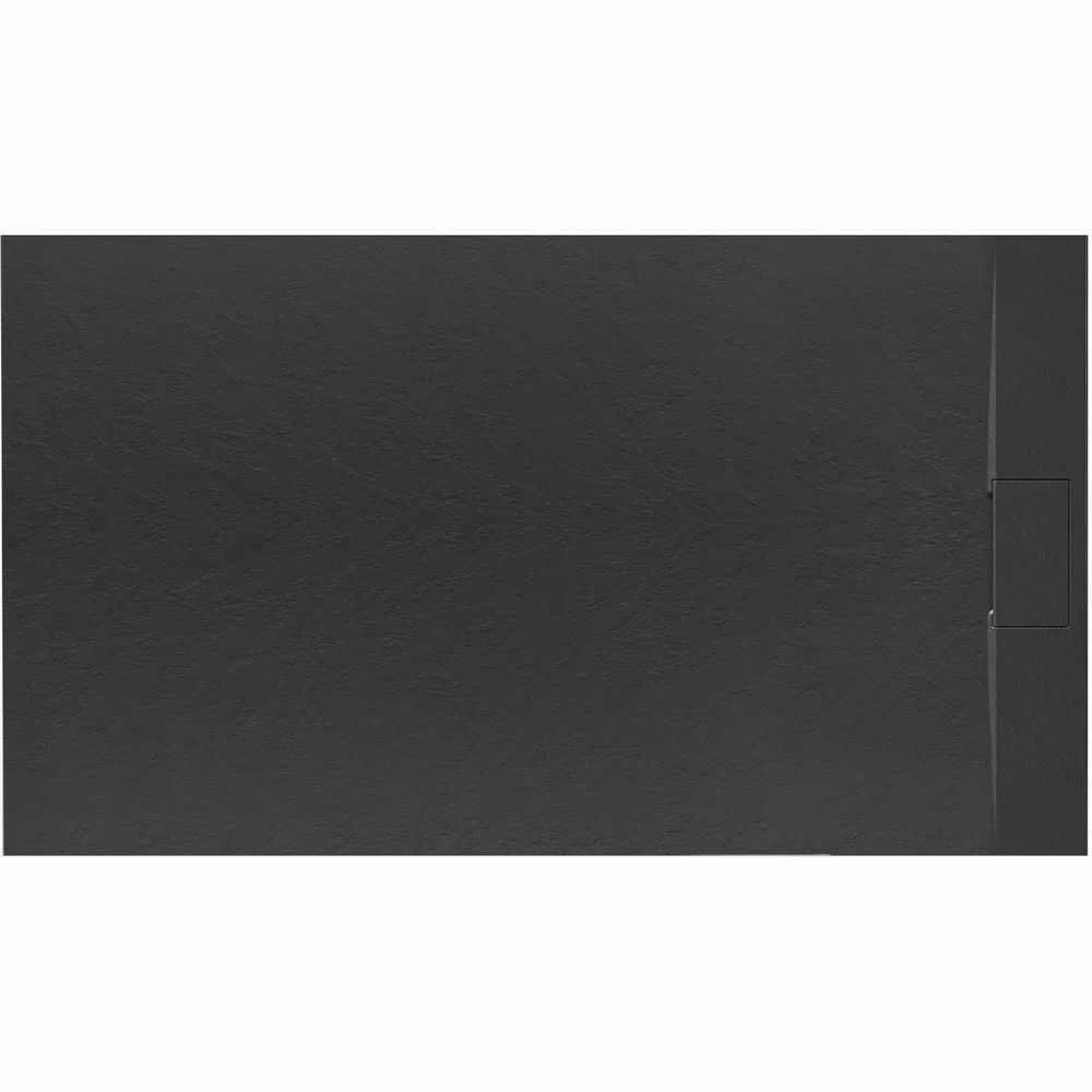 Cadita dus dreptunghiulara negru Rea Bazalt 80x120 cm