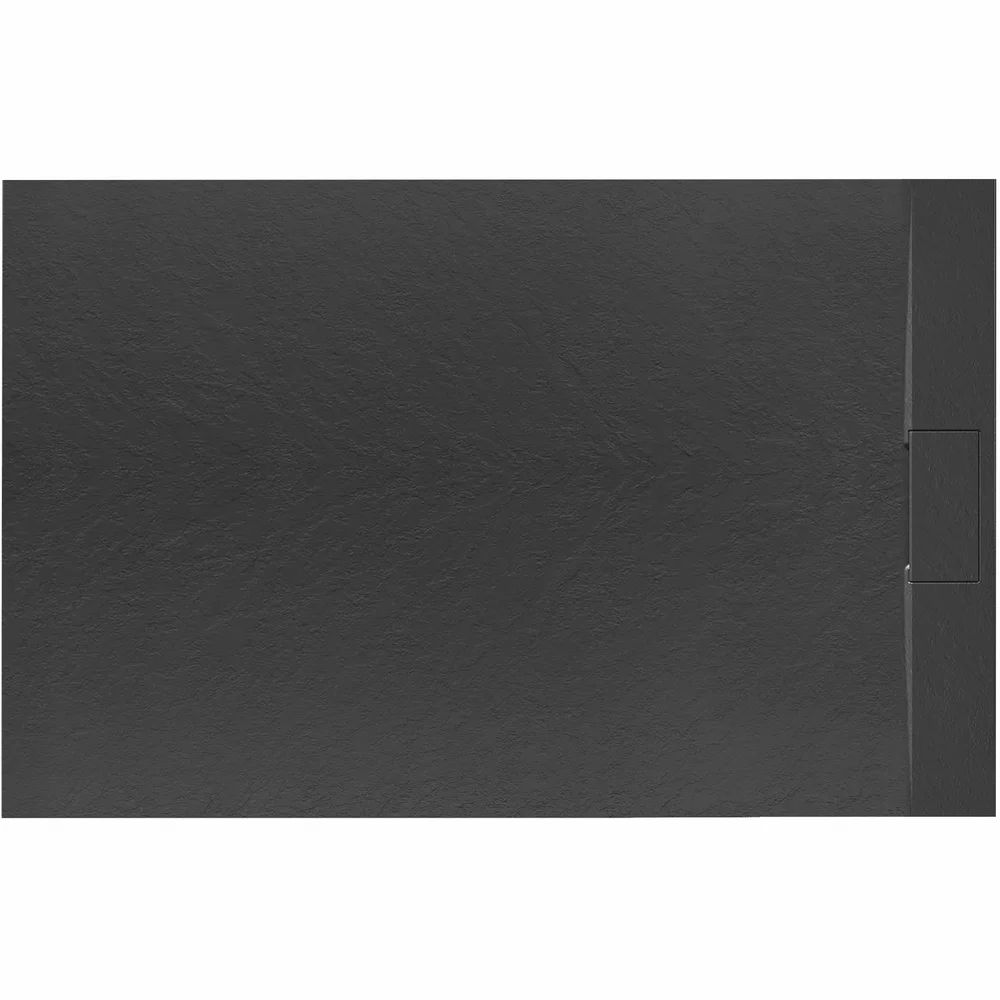 Cadita dus dreptunghiulara negru Rea Bazalt 90x120 cm