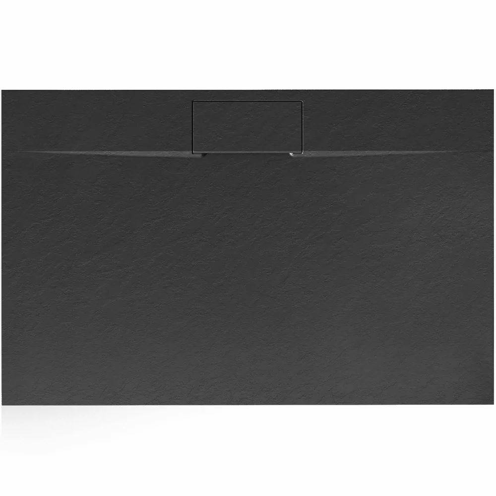Cadita dus dreptunghiulara negru Rea Bazalt Long 90x120 cm