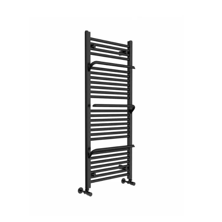 Calorifer de baie portprosop Rune Lani 1200x500 mm negru: otel