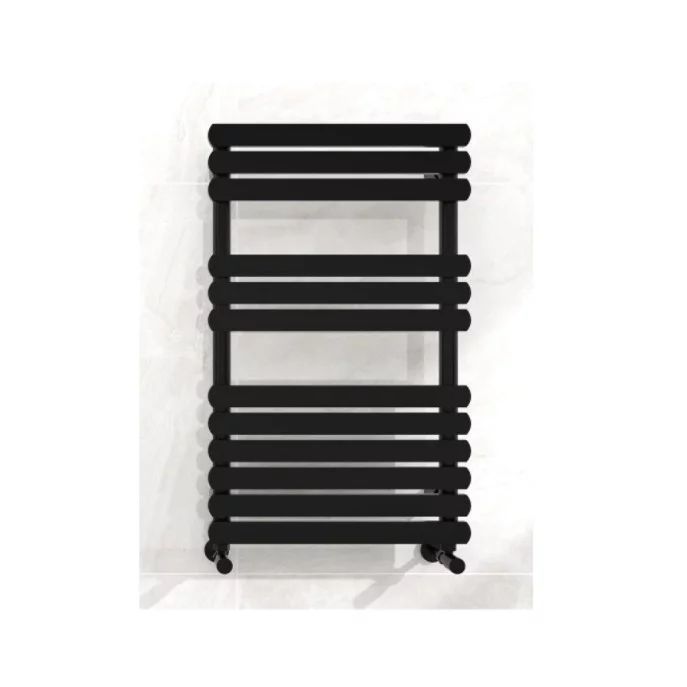 Calorifer de baie portprosop Rune Lani 800x500 mm negru mat
