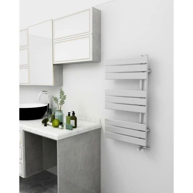 Calorifer de baie portprosop Rune Lysa 900x500 mm alb lucios