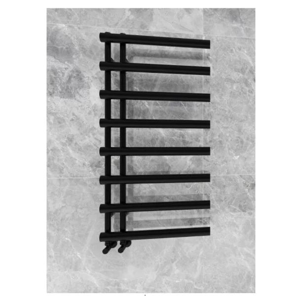 Calorifer de baie portprosop Rune Miro 1200x600 mm negru mat