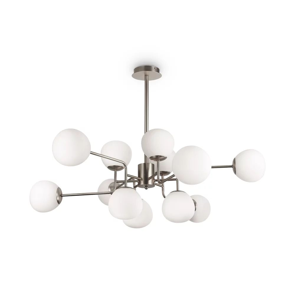 Candelabru Maytoni Erich nichel/alb 12 becuri
