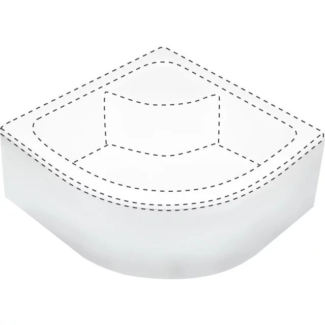 Capac semicerc pentru cadita de dus pentru KTD_041B