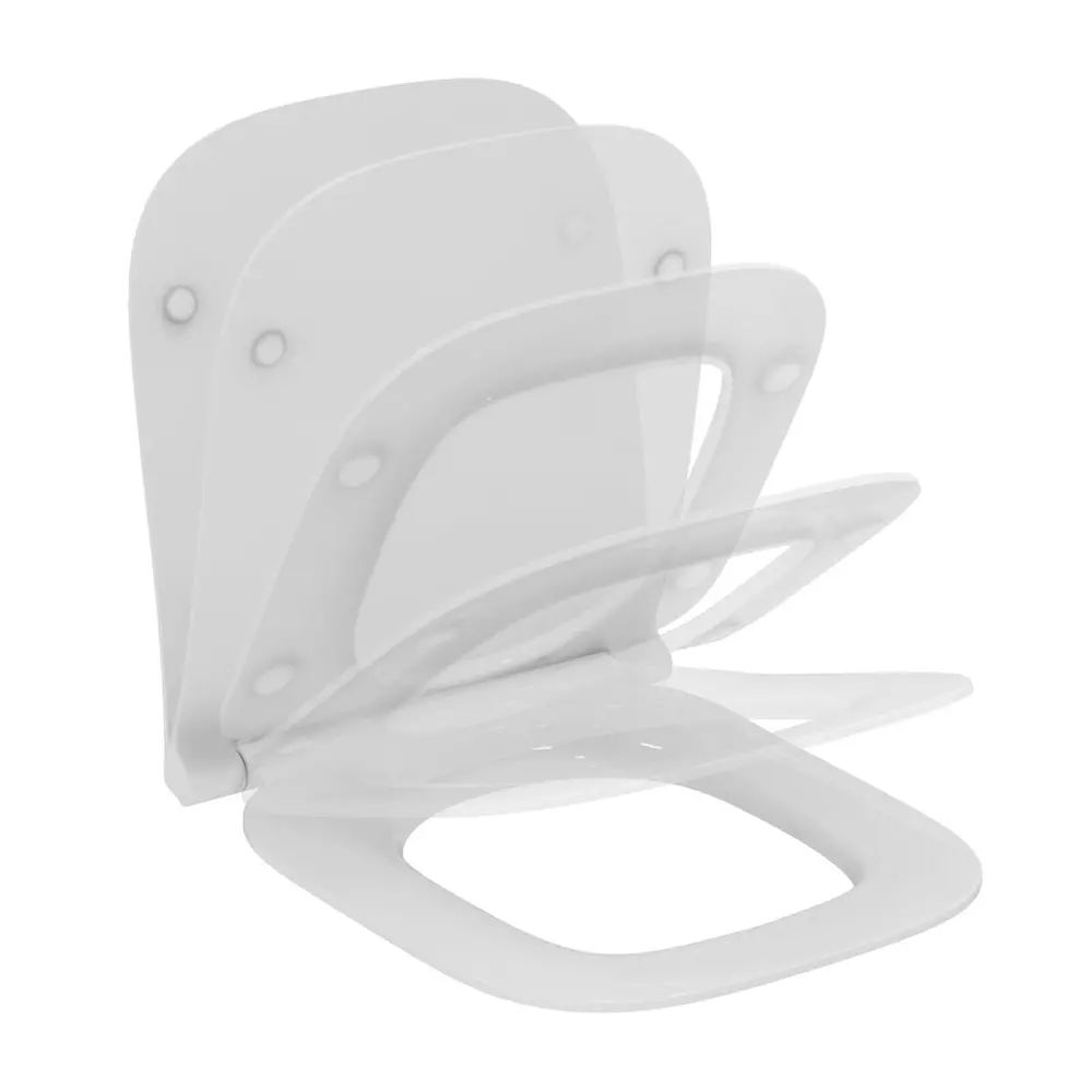 Capac WC Ideal Standard i.life S slim softclose alb lucios