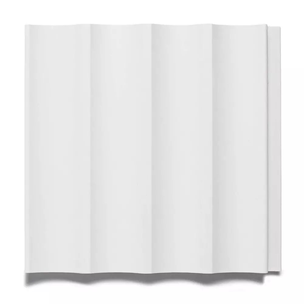 Capat panou riflaj dreapta Lamelio Onda finisaj alb 3.2x270 cm