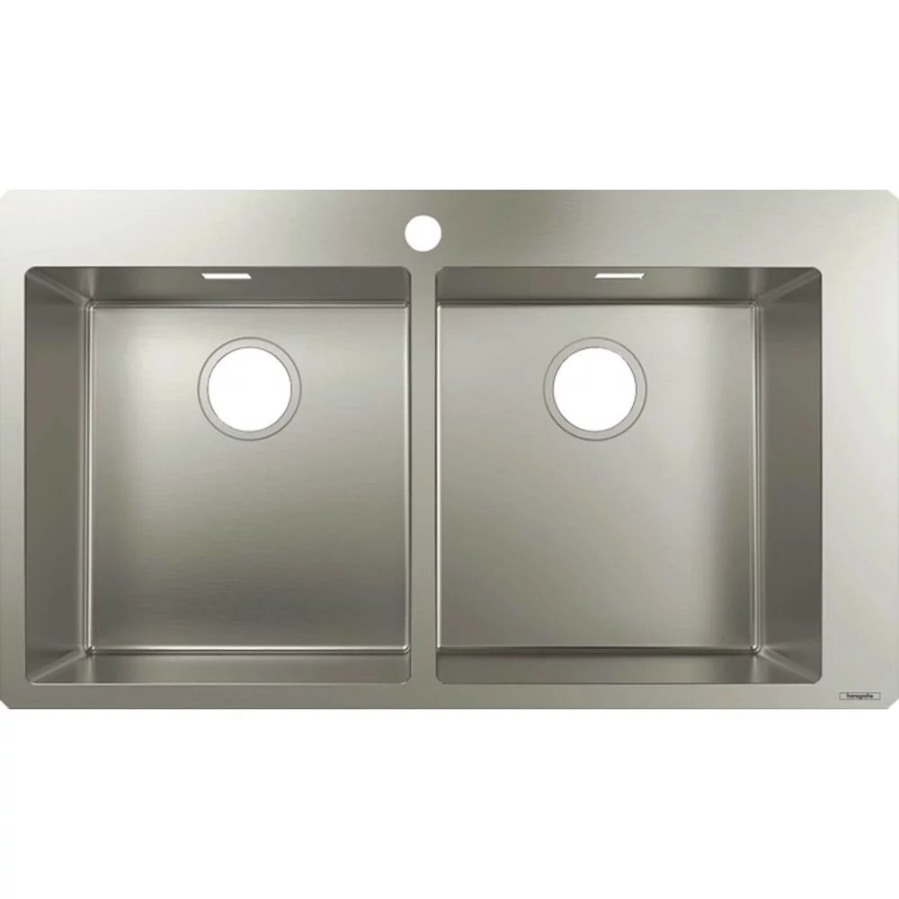 Chiuveta bucatarie Hansgrohe S51 inox 86.5x50 cm