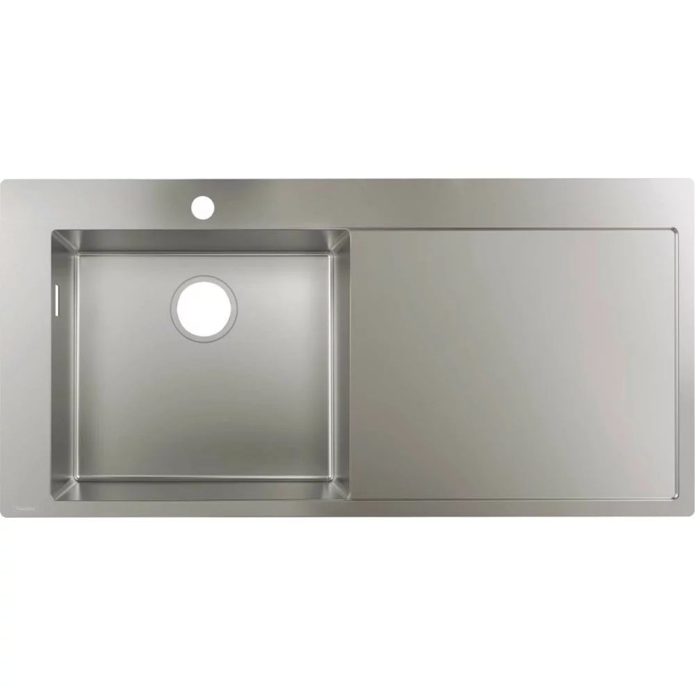 Chiuveta bucatarie Hansgrohe S71 inox 104.5x51 cm picurator stanga
