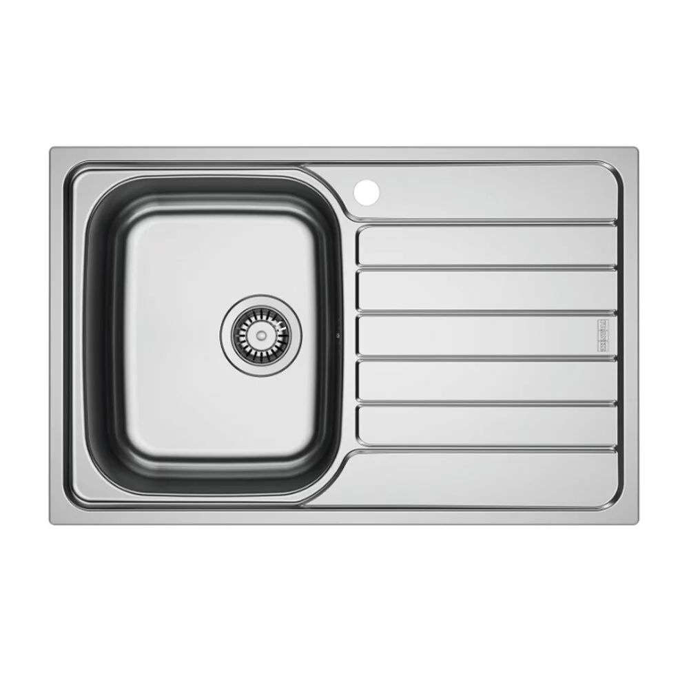 Chiuveta bucatarie inox Franke Spark 78x50 cm cu 1 cuva cu picurator dreapta finisaj texturat