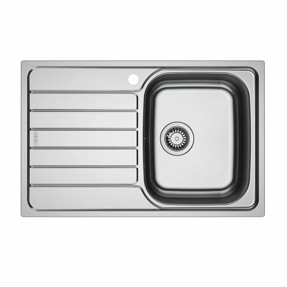 Chiuveta bucatarie inox Franke Spark 78x50 cm cu 1 cuva cu picurator stanga finisaj texturat