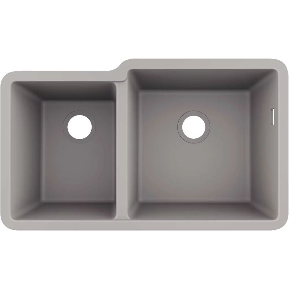 Chiuveta compozit gri Hansgrohe S51 SilicaTec 82x48.5 cm