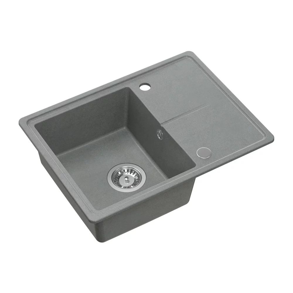 Chiuveta compozit incastrata Quadron Pop Tony 116 gri 60x45 cm
