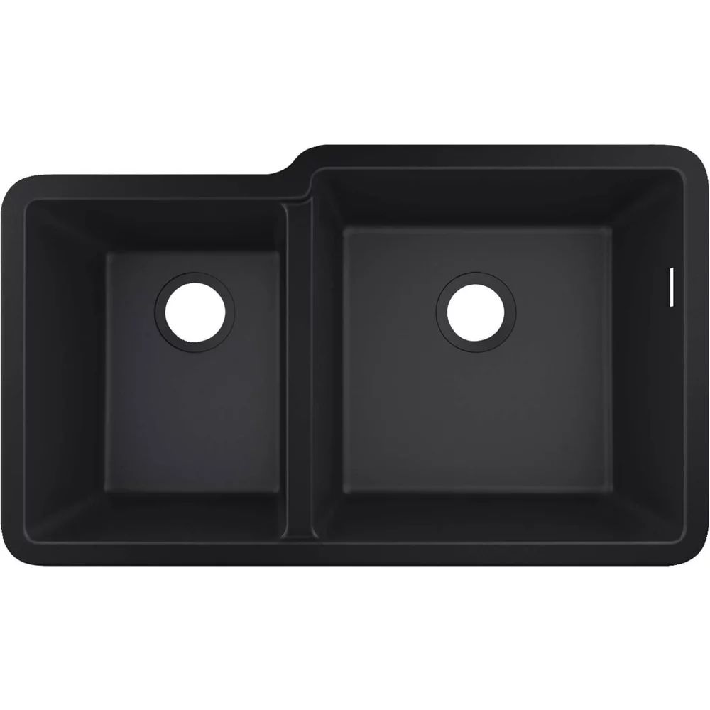 Chiuveta compozit negru grafit Hansgrohe S51 SilicaTec 82x48.5 cm