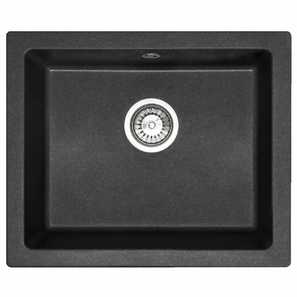 Chiuveta compozit Rea Nels negru pestrit 56x46.5 cm