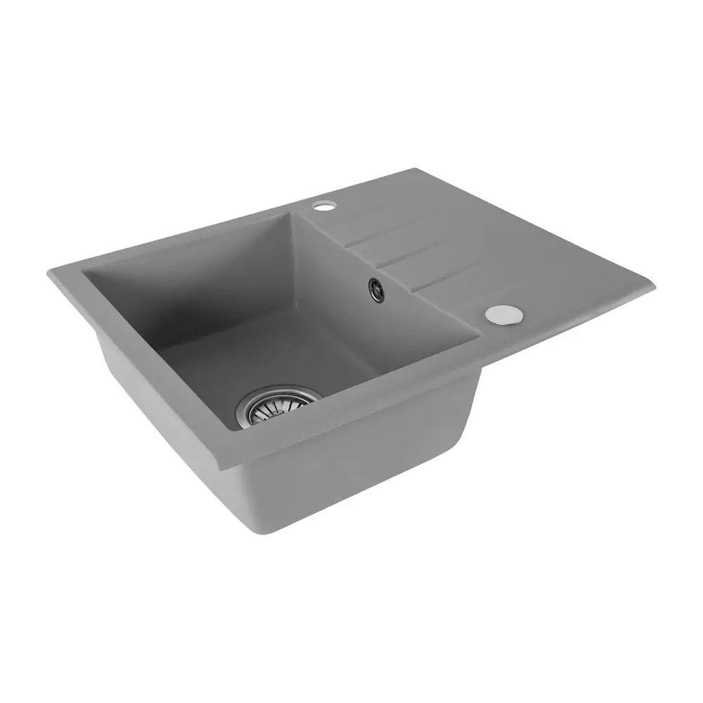 Chiuveta compozit Rea North gri mat 60x49 cm