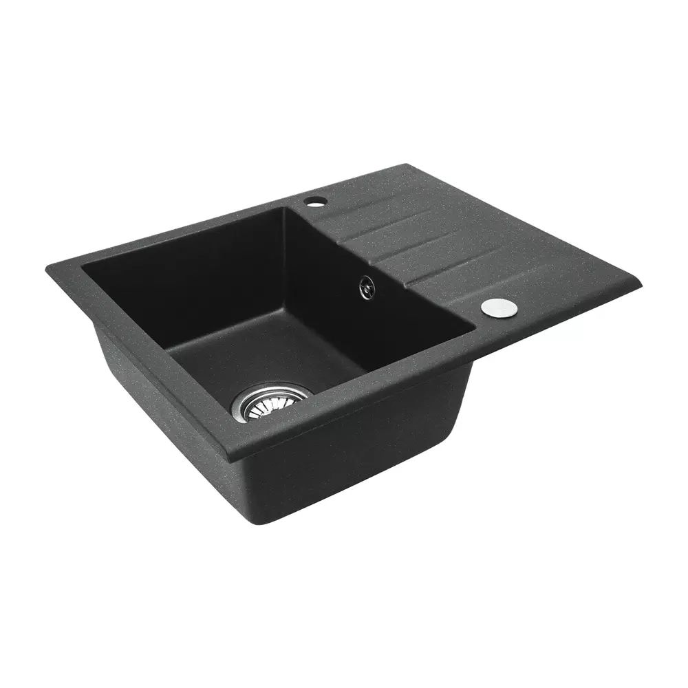 Chiuveta compozit Rea North negru nisip mat 60x49 cm