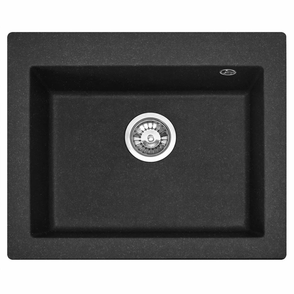 Chiuveta compozit Rea West XL negru pestrit 50x60 cm