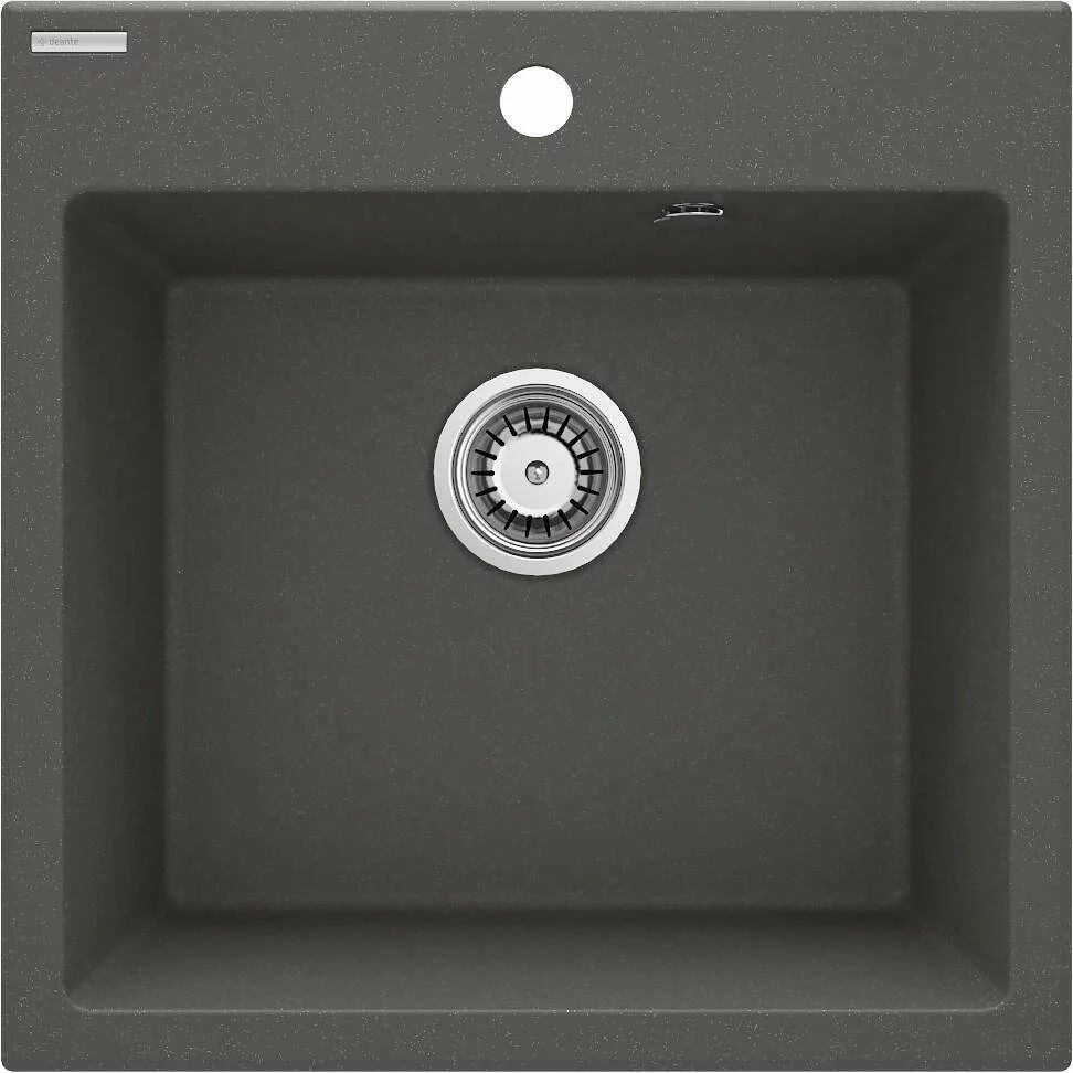 Chiuveta granit Deante Evora 50x50 cm antracit metalic