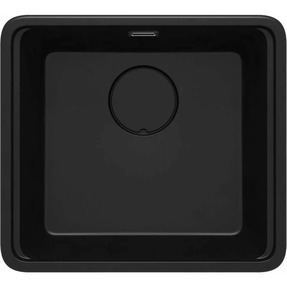 Chiuveta granit sub blat Deante Momi negru 45x50 cm