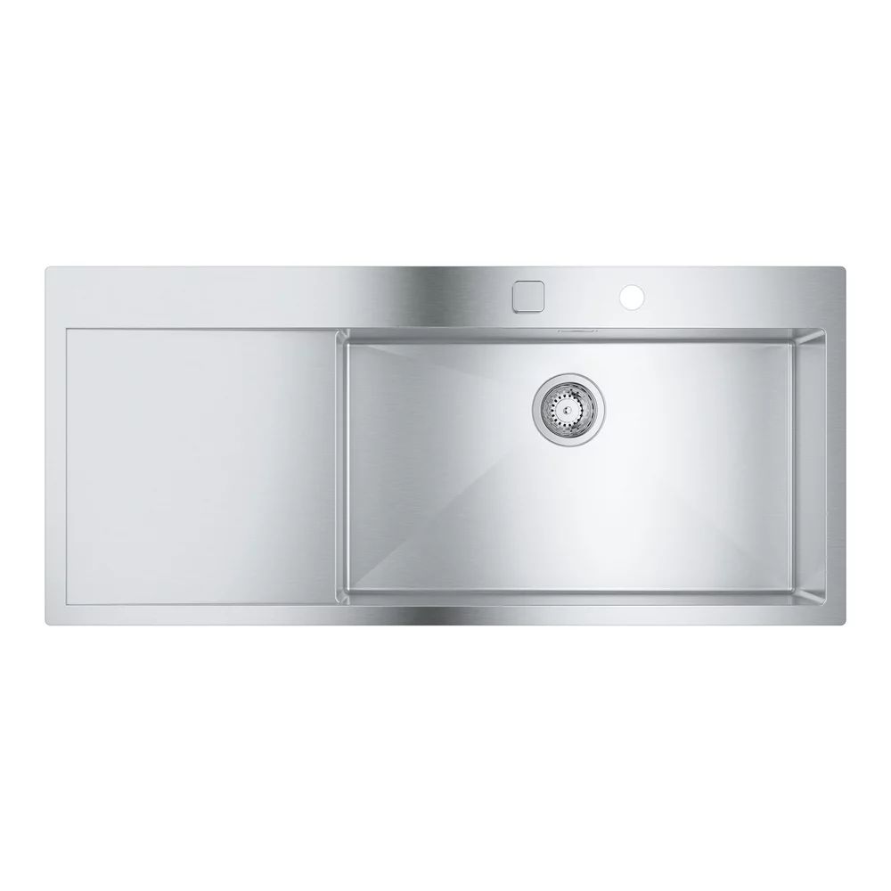 Chiuveta inox Grohe K1000 116x52.1 cm 1 cuva cu picurator orientare dreapta