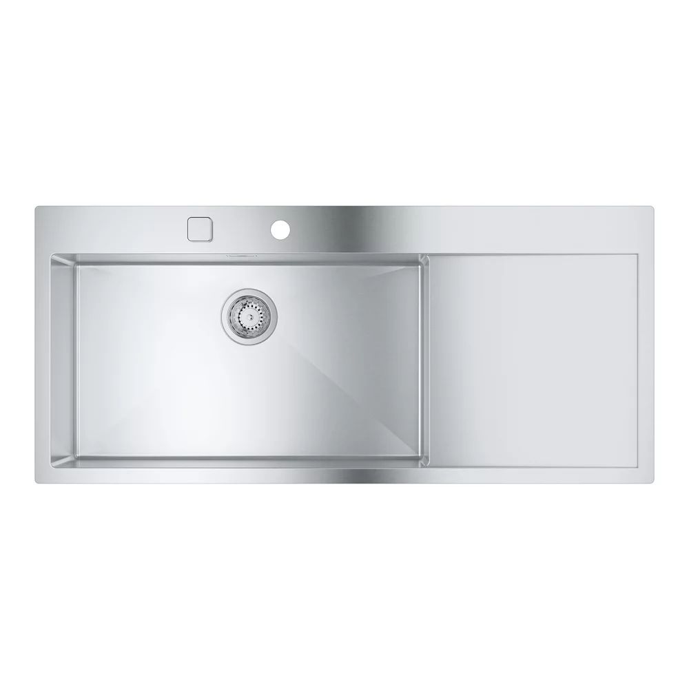Chiuveta inox Grohe K1000 116x52.1 cm 1 cuva cu picurator orientare stanga
