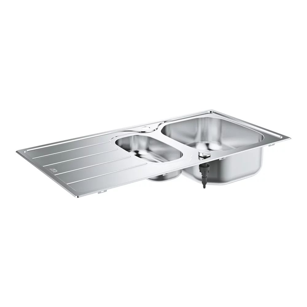 Chiuveta inox Grohe K200 96.5x50.1 cm 2 cuve cu picurator