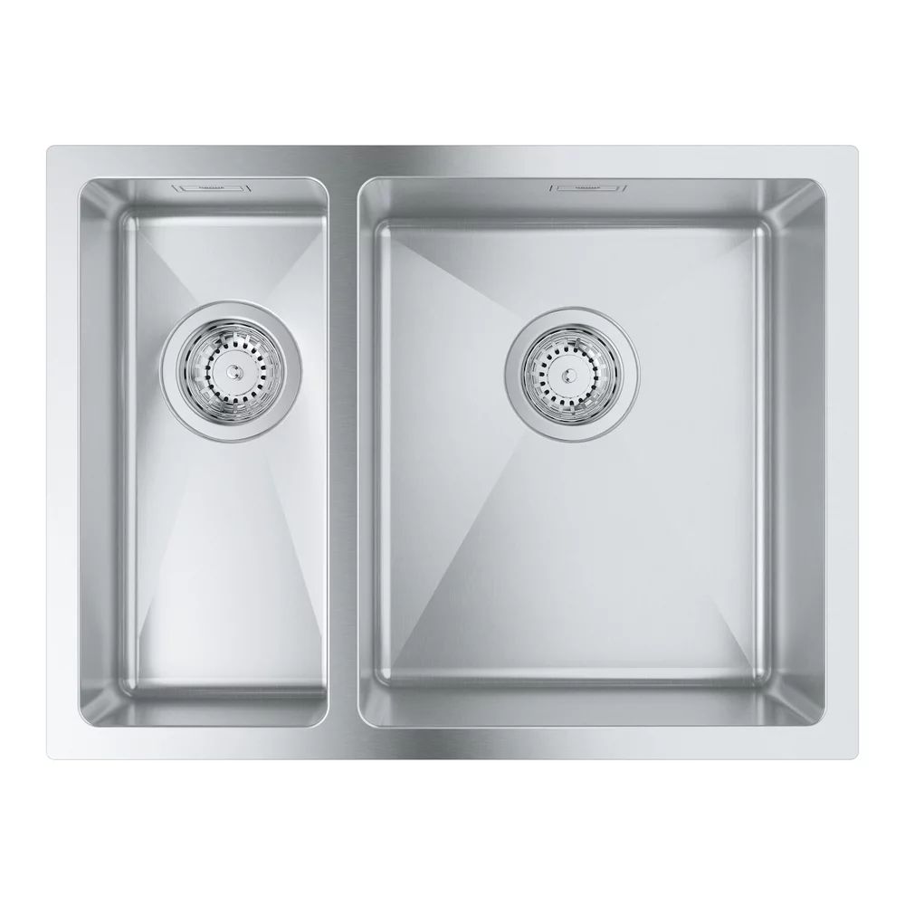 Chiuveta inox Grohe K700U 58.5x44.1 cm 2 cuve orientare dreapta