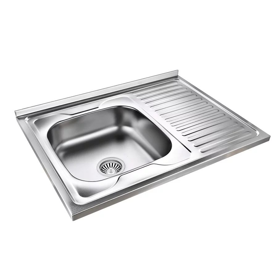 Chiuveta inox incastrata Quadron Pop Robin 111 inox satinat 80x60 cm stanga