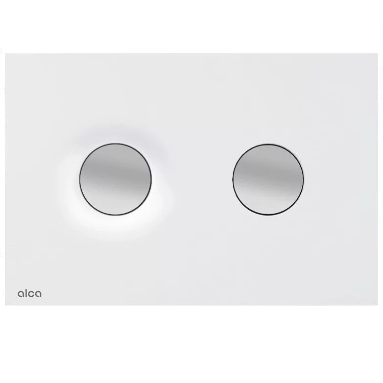 Clapeta de actionare alb/crom mat Alca Dot Dot
