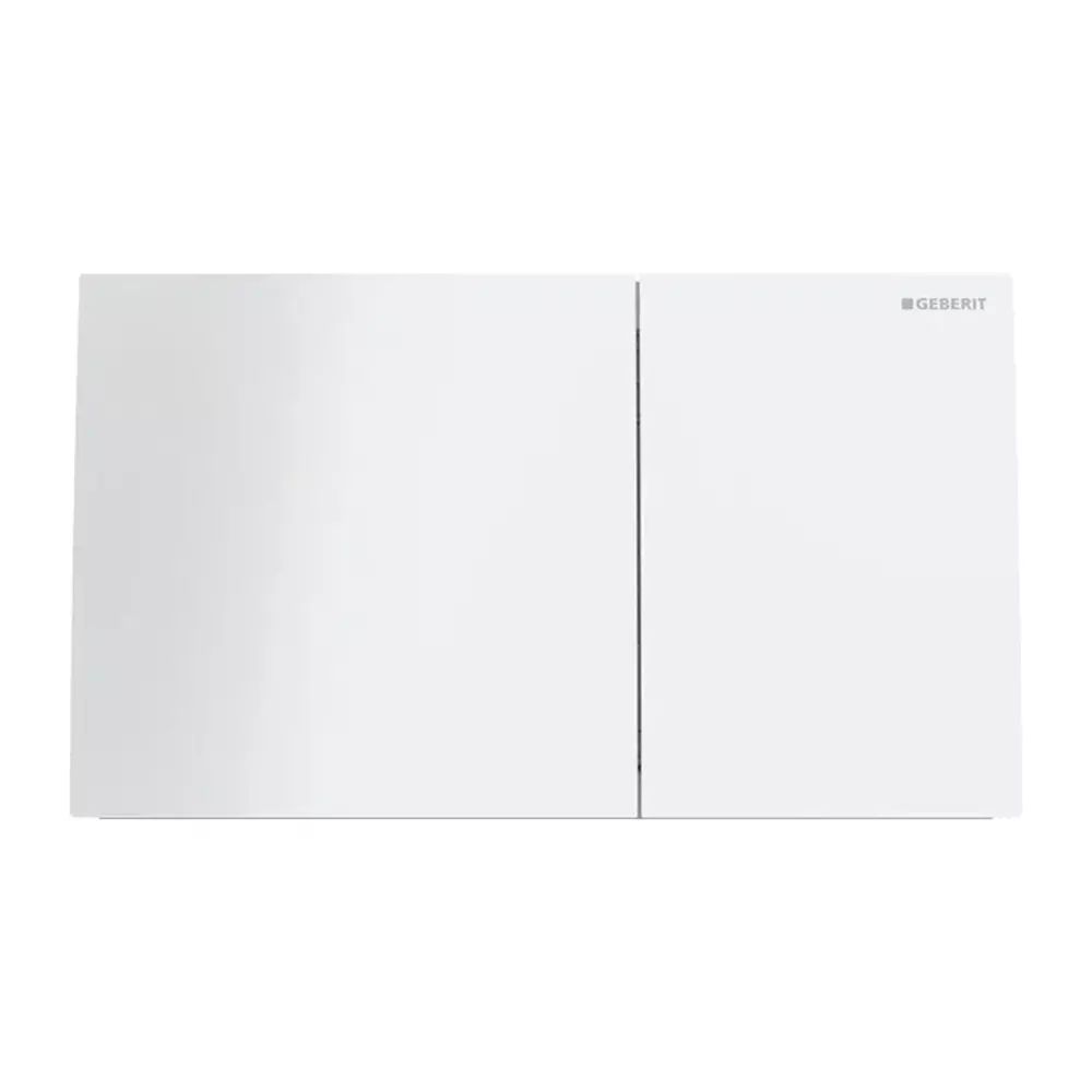 Clapeta de actionare Geberit Sigma70 sticla alba finisaj lucios