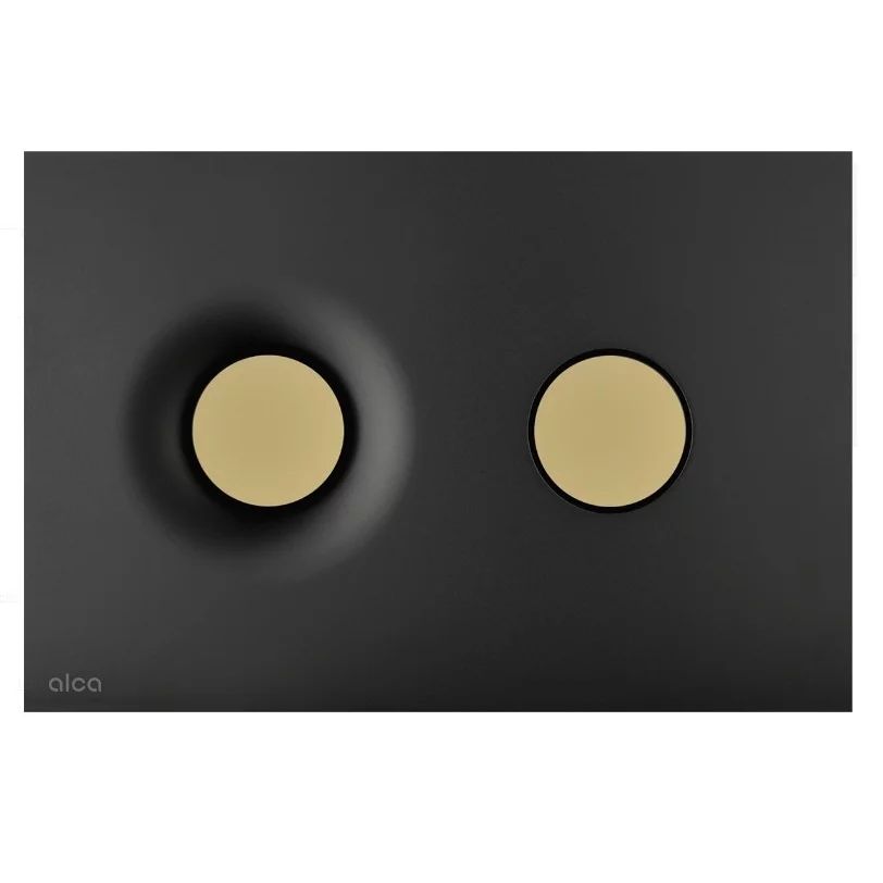 Clapeta de actionare negru/auriu mat Alca Dot Dot