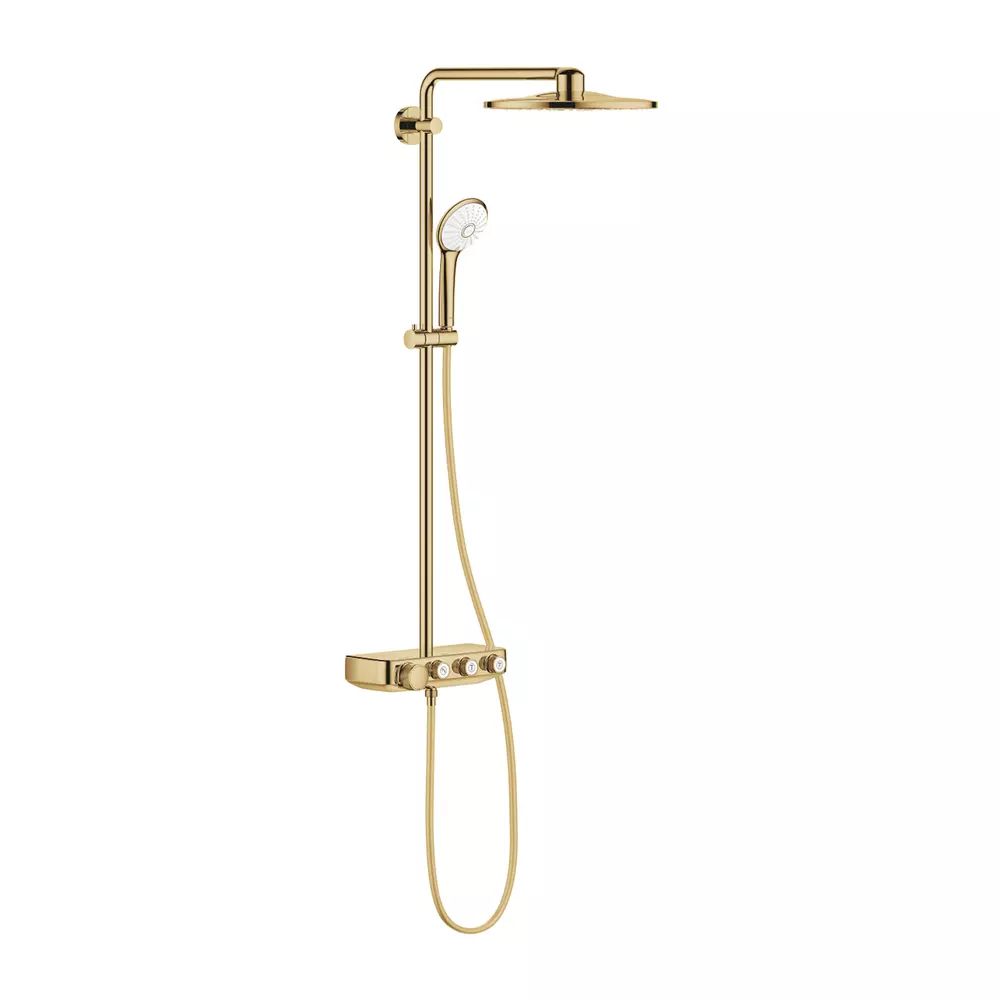 Coloana de dus cu baterie termostatata auriu Grohe Euphoria SmartControl 310 Duo