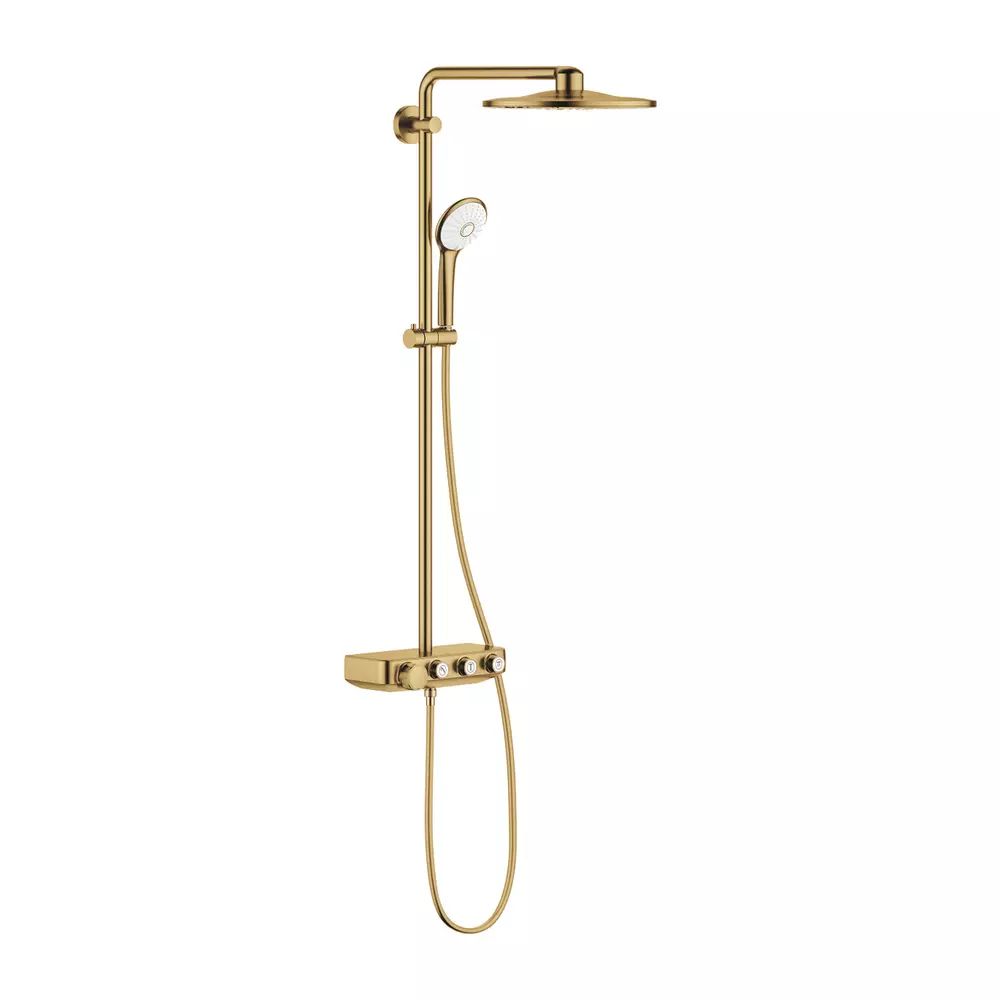 Coloana de dus cu termostat Grohe Euphoria SmartControl 310 Duo auriu periat Cool Sunrise