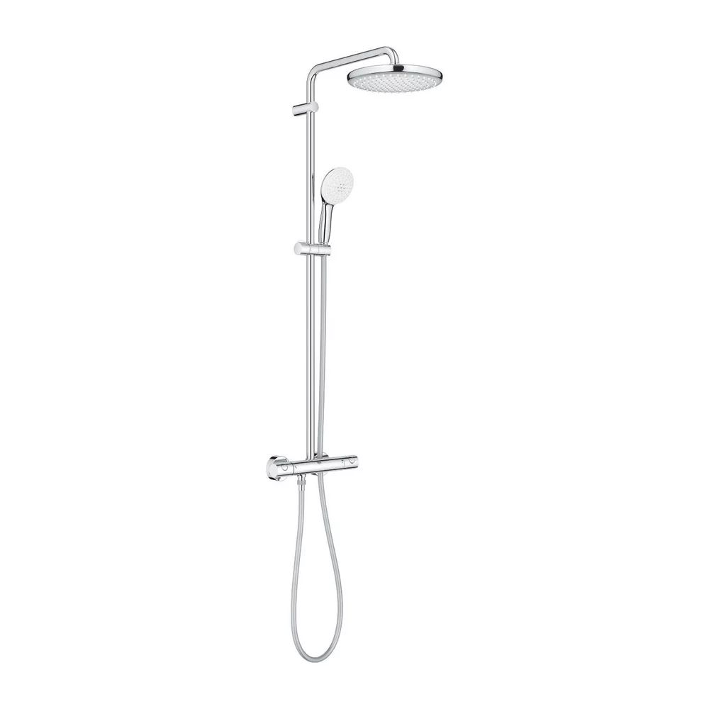Coloana de dus cu termostat Grohe Tempesta 250 finisaj crom lucios