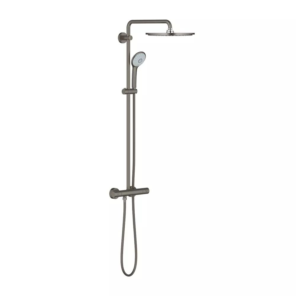 Coloana de dus cu baterie termostatata antracit periat Grohe Euphoria 310