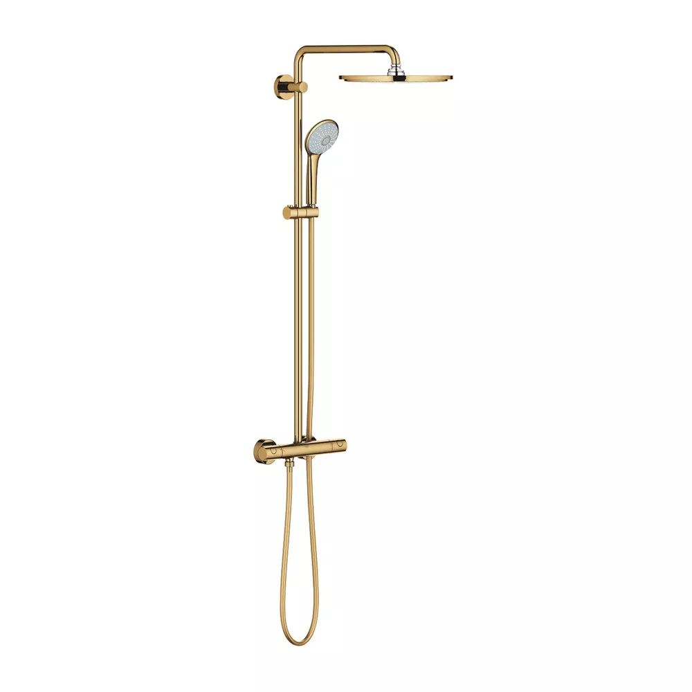 Coloana de dus cu baterie termostatata auriu Grohe Euphoria 310